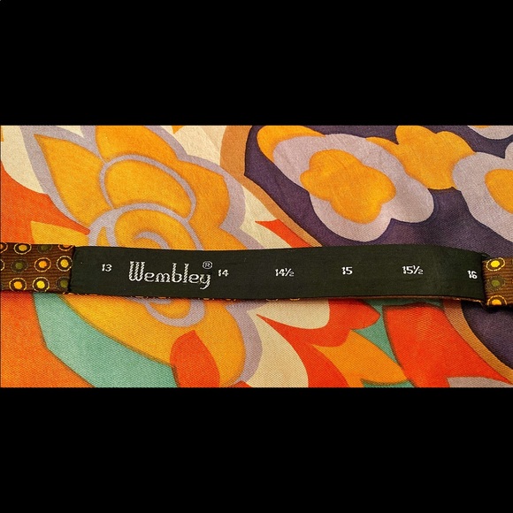 1960’s Self Tie Bow Tie by WEMBLEY MCM Print - Picture 3 of 4